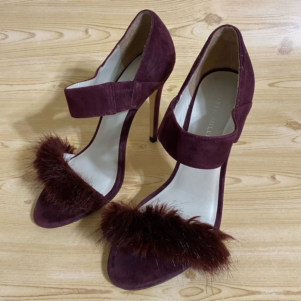 Karen Millen Ankle Strap Open Toe Heeled Sandals Women’s Shoes 8 / 38
